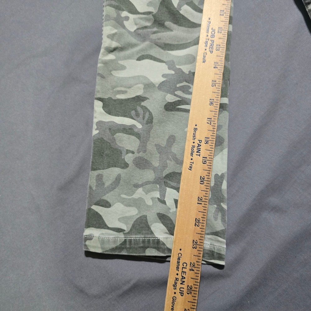 AMO Easy Trouser womens 28 Green Camo Surplus Straight Leg Made in USA - Picture 4 of 8